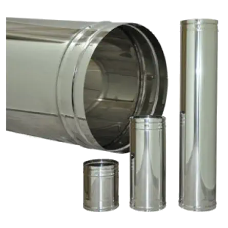 Καμινάδα inox μονού τοιχώματος